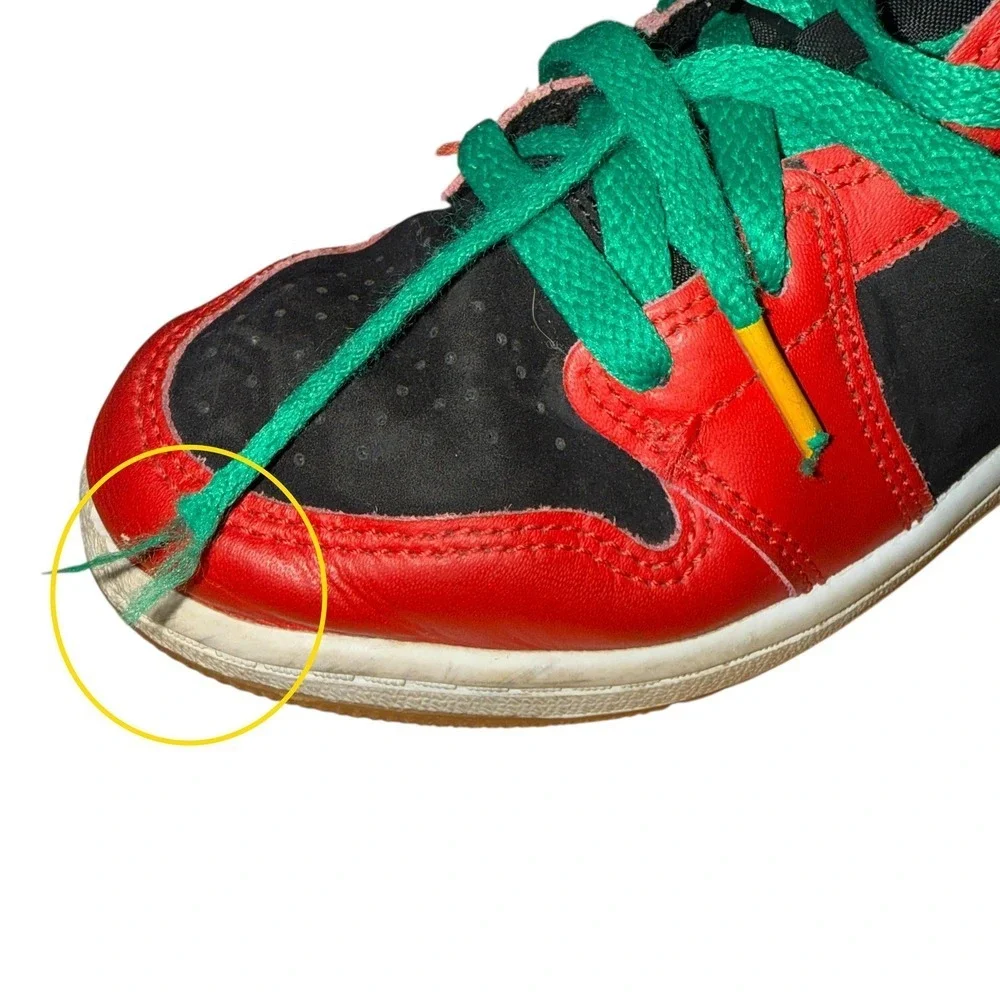 Nike Air Jordan‎ 1 Retro Holiday Christmas Kids 2Y Pre-Owned DQ8419-006 Shoes